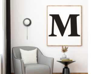 wood letters for wall