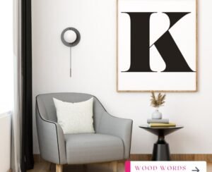 handcrafted custom wooden words