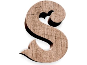 Elevate your space with the charm of wooden letters, adding a touch of rustic elegance to your wall decor