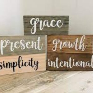 wood words for wall