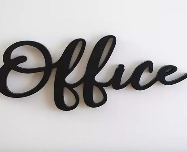 wooden letters for office