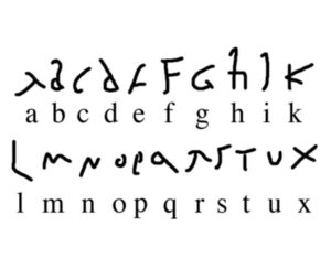 Wooden Roman letters