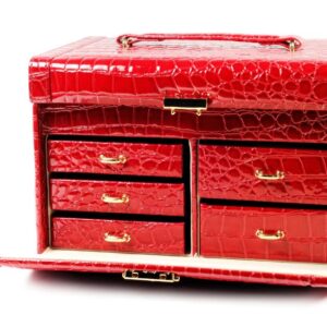 Elegant Wooden Jewelry Box with Velvet Lining